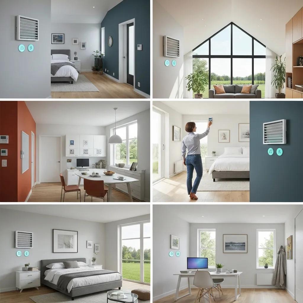 Home with zoning controls displayed — showing smarter temperature management for better comfort