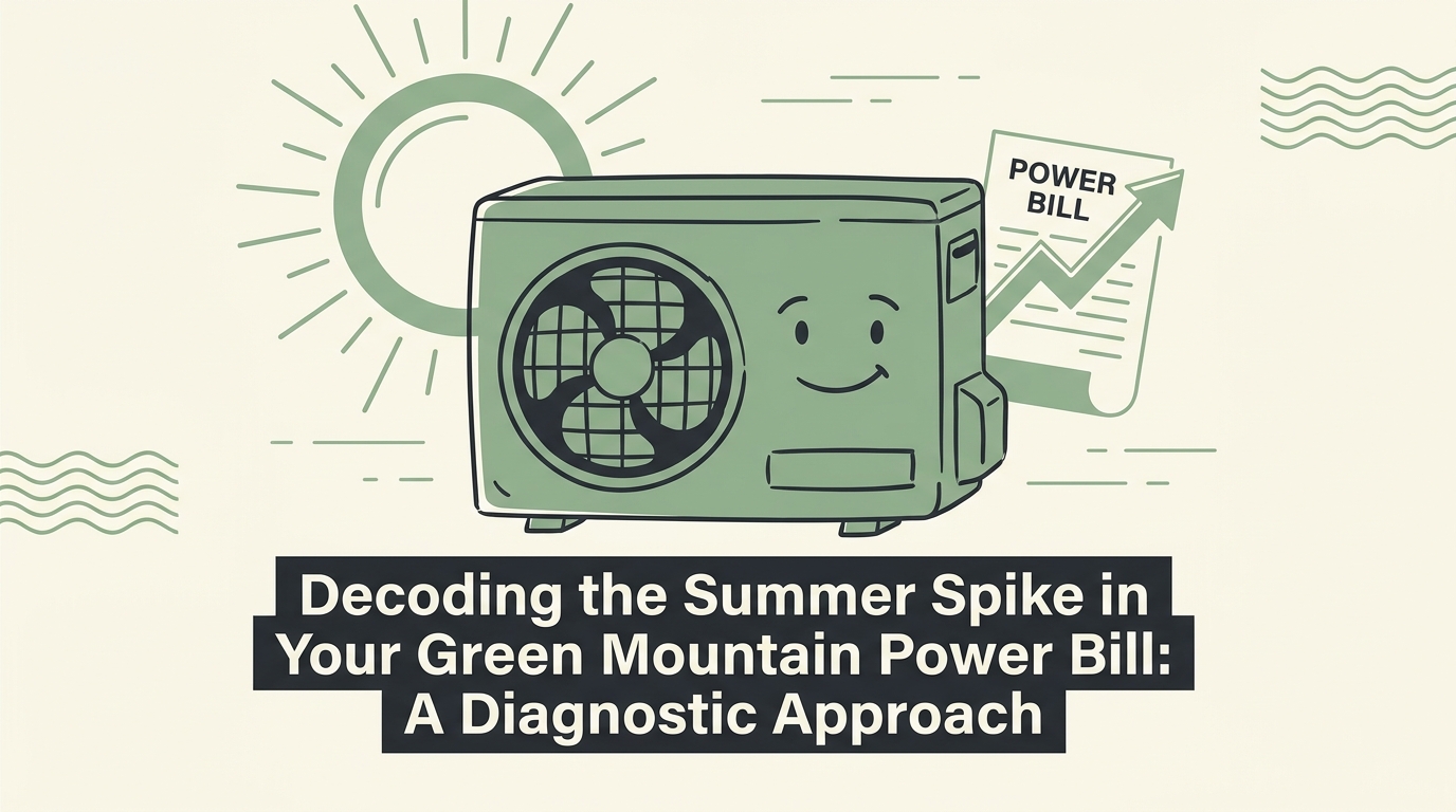 HVAC Blog 20 Decoding the Summer Spike in Your Green Mountain Power Bill: A Diagnostic Approach — featured image