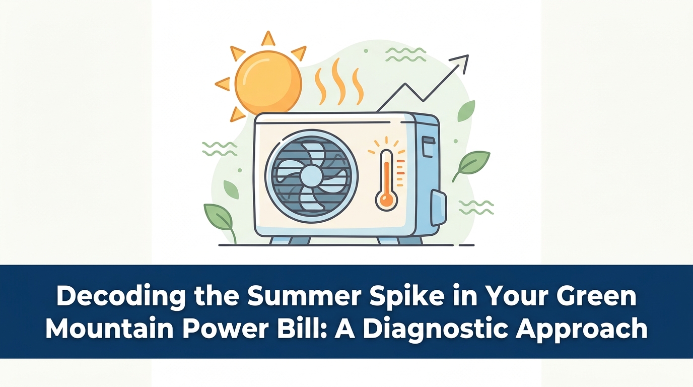 HVAC Blog 19 Decoding the Summer Spike in Your Green Mountain Power Bill: A Diagnostic Approach — featured image