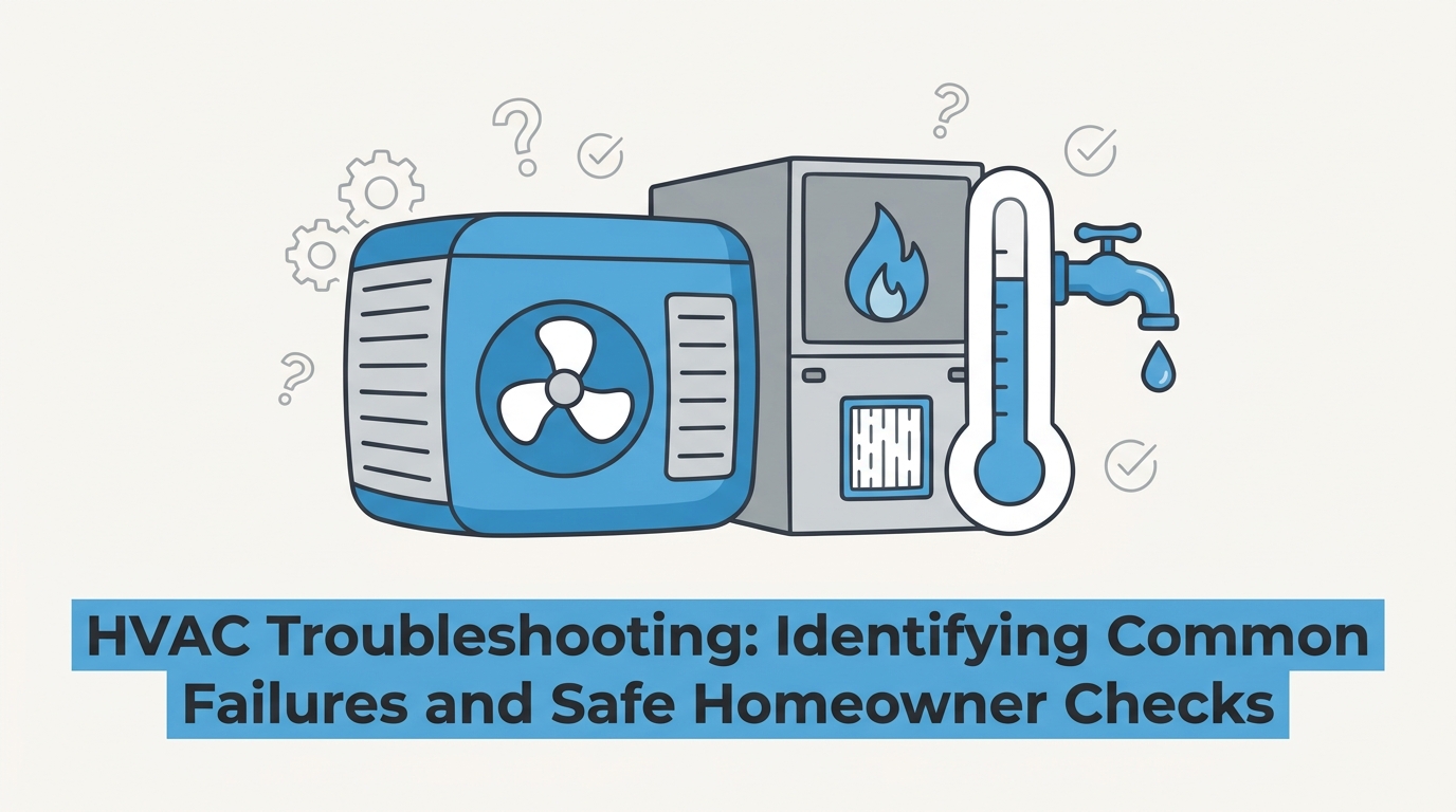 HVAC Blog 6 HVAC Troubleshooting: Identifying Common Failures and Safe Homeowner Checks — featured image